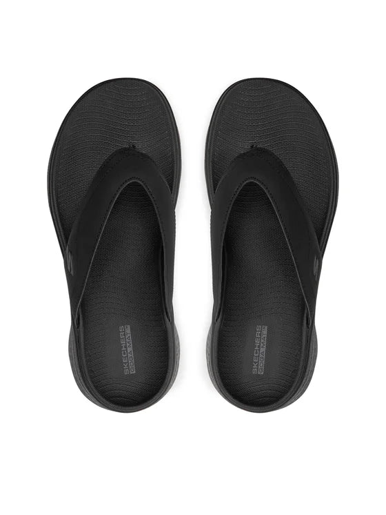 Skechers Go Walk Flex Sandal Vallejo 229202/BBK Nero – Infradito Uomo Goga Mat
