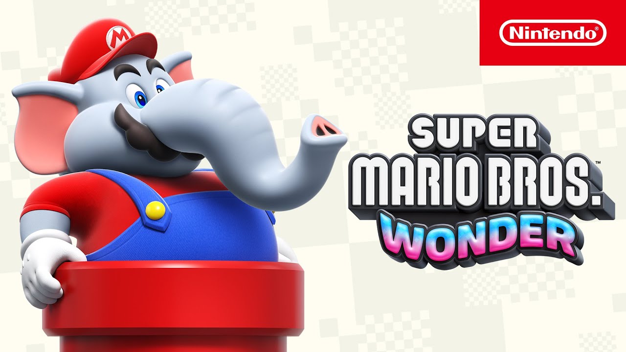 Super Mario Bros. Wonder Peluche Figure Mario Elefant 27cm Nintendo Switch