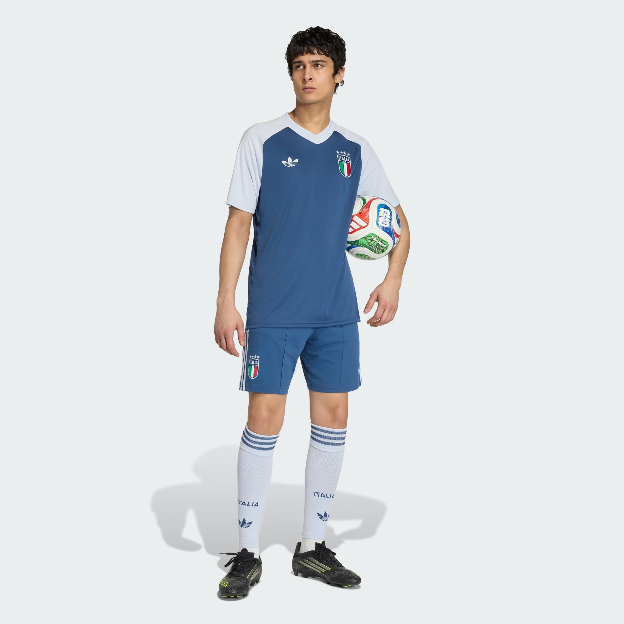 Adidas Maglia Pre-Partita Away Italia 26 JY5634 - Uomo Blu Climacool