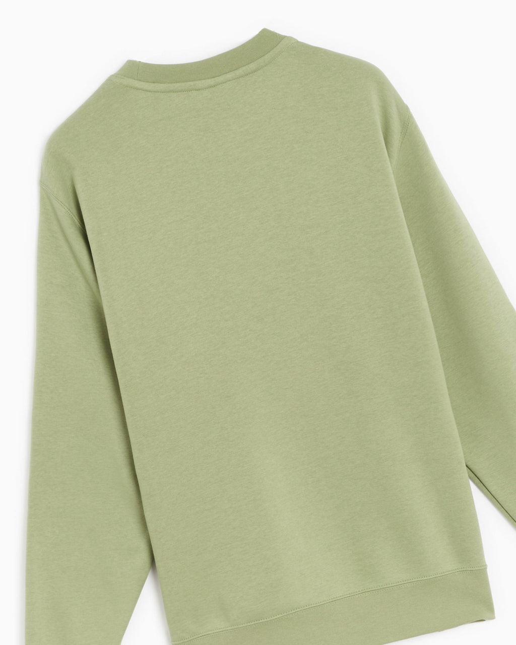 Nike felpa da uomo girocollo Sportwear Club Fleece BV2662-386 oil green-bianco