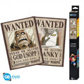 ABYSTYLE (ONE PIECE) SET 2 CHIBI POSTER: "WANTED USOPP/FRANKY" (52X38) "GB EYE"