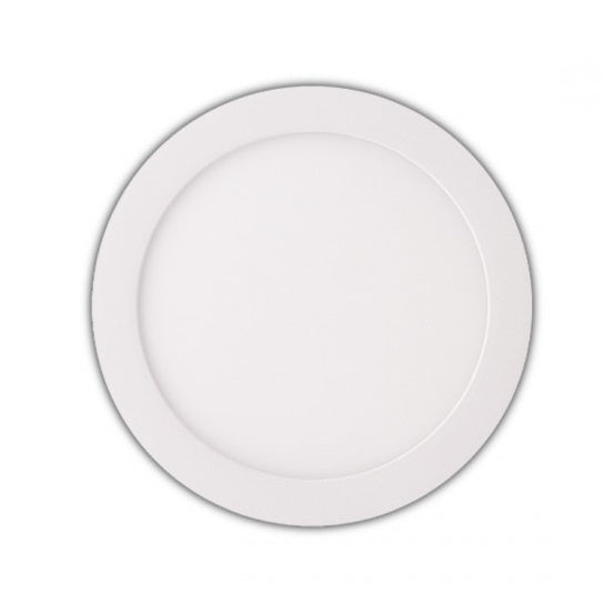 Plafoniera Esterno Led Faretto Faro Pannello Tondo Rotondo 12W-Luce Fredda 6500K