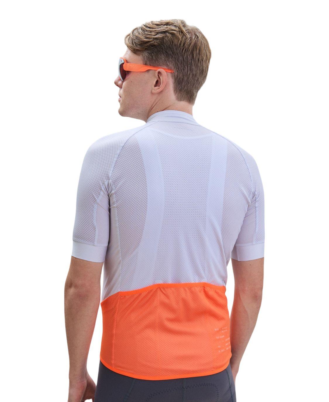T-shirt Essential Road Logo Uomo Granite Grey/Zink Orange