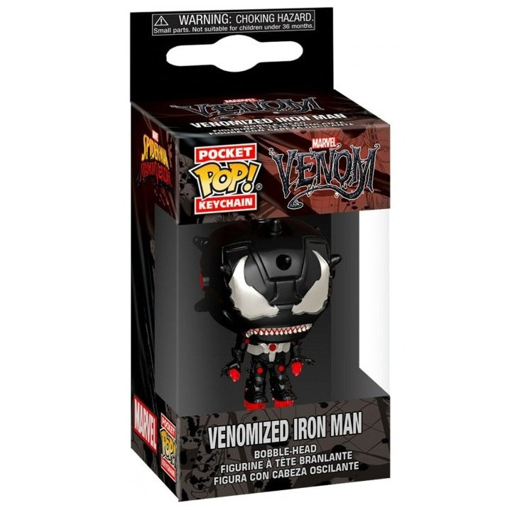 Funko Key ! Rocket - Marvel Venom - Venomized Iron Man Figure 4Cm Portachiavi