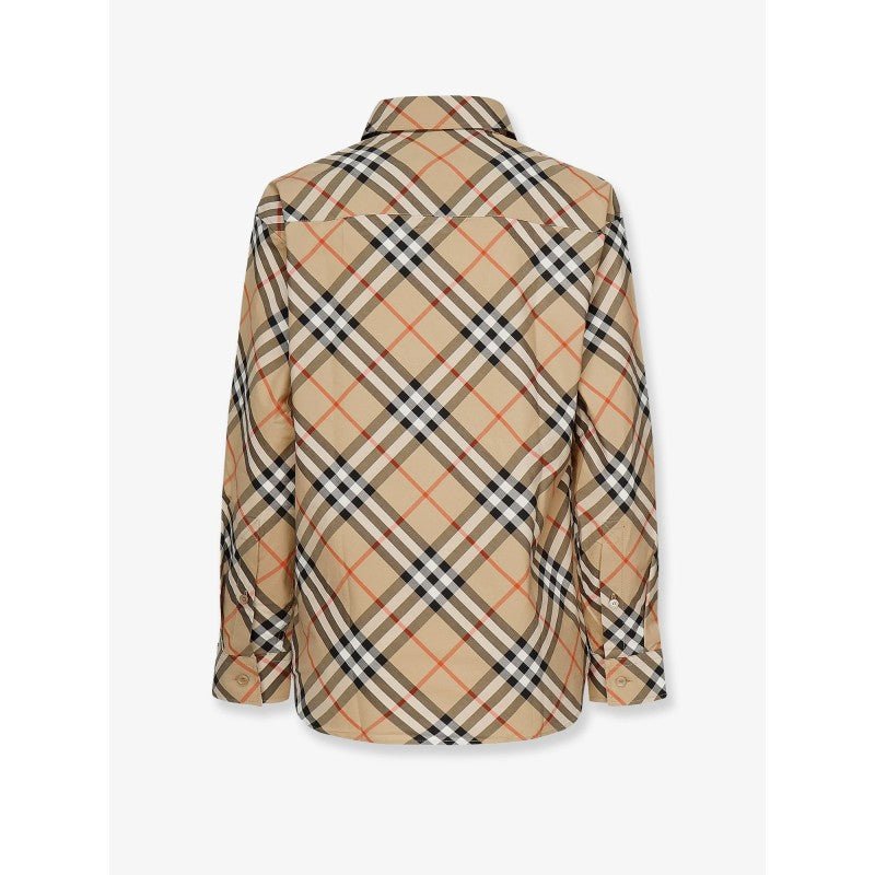 Burberry Camicia Check Cotton Beige – Taglia L – Nuova con Cartellino