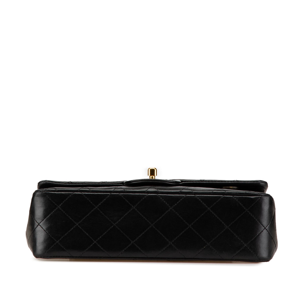 Chanel Classic Double Flap Small – Pelle di agnello nera – Serie 1 (1989–1991)