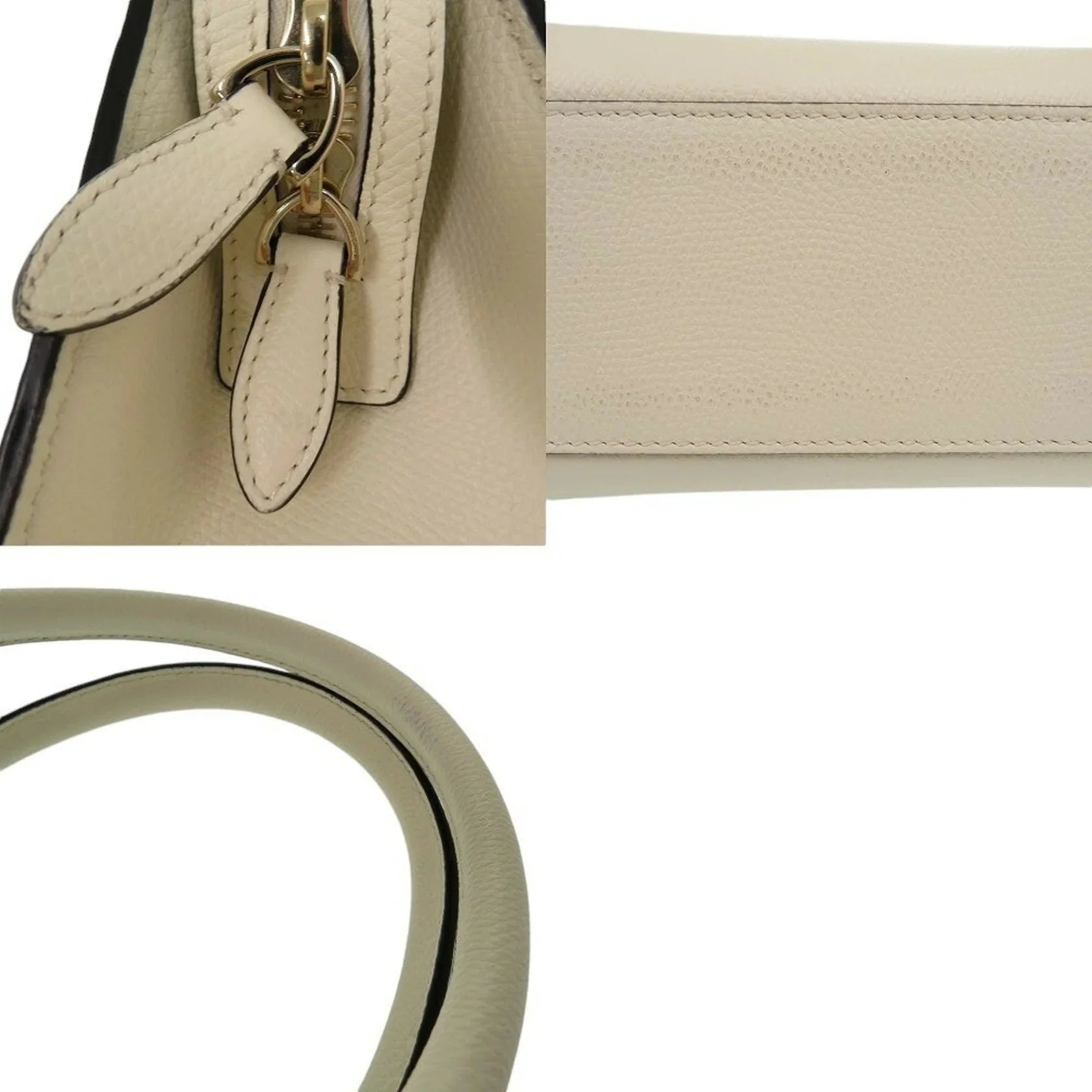 Borsa a mano Valentino Garavani V-Sling in pelle avorio 0250Valentino