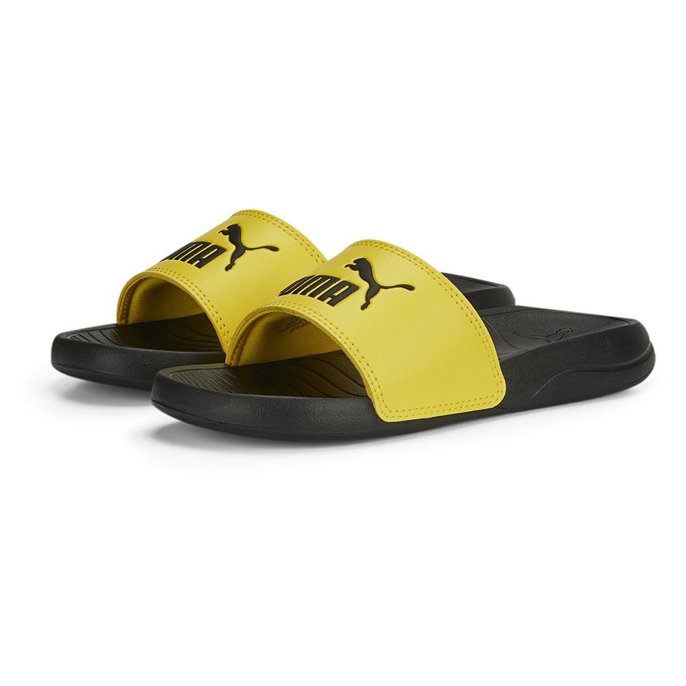 Puma ciabatta da ragazzo da mare piscina Popcat 20 PS 372017-26 pelè yellow-black