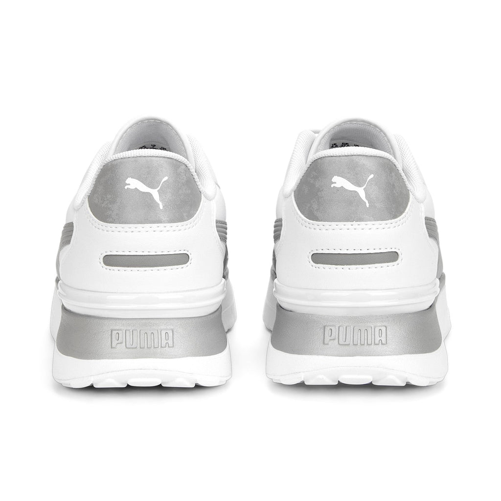 Puma scarpa sneakers da donna R78 Voyage Space Metallics 391130 02 bianco-argento