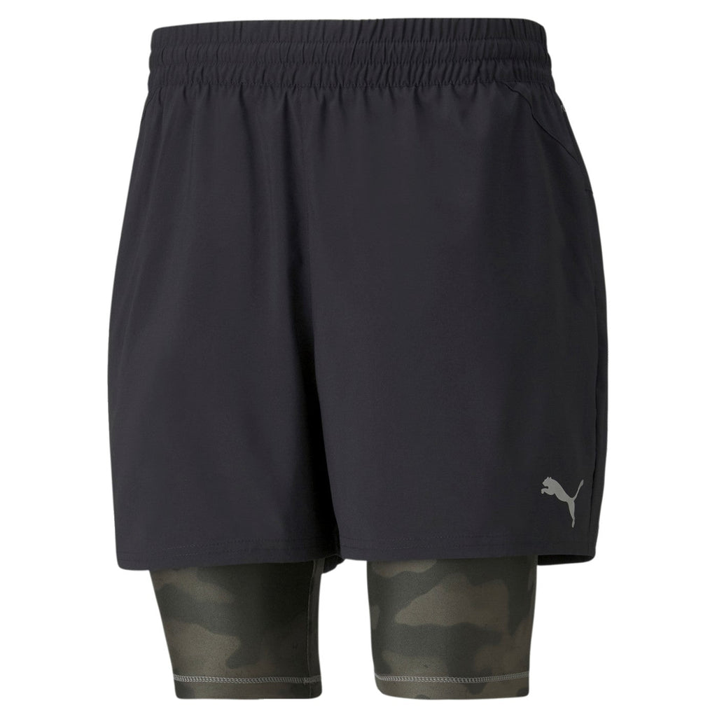 Puma pantaloncino da corsa da uomo 2in1 Short Run Graphic 521049 01 nero