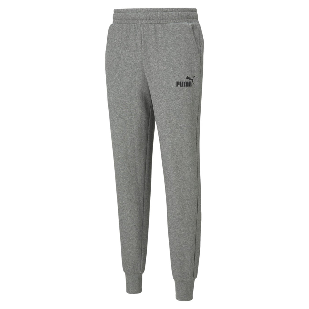 Puma pantalone sportivo da uomo Lungo in Jersey ESS Logo 586716 03 grigio medio