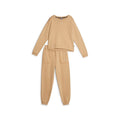 Puma Tuta Sportiva da ragazza Felpa girocollo e pantalone con elastico 670734-84 tortora