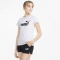 Puma competo in cotone da bambina T-shirt e Pantaloncino 846936 02 bianco nero