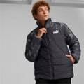 Puma Giacca da uomo trapuntata e stampa ESS Padded AOP Jacket 849347 01 nero