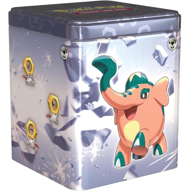 Pokemon Stacking Tin 2024 Tcg Gcc Scatola Impilabile Metallo Gioco Card Blu It