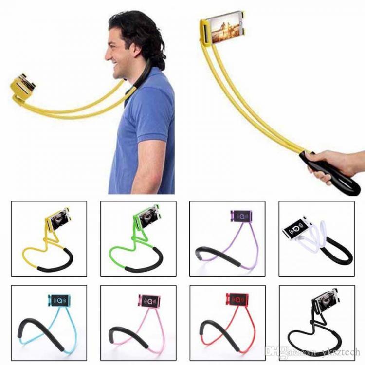 Supporto Per Smartphone Cellulare Tablet Collo Selfie Pieghevole Flessibile 360°