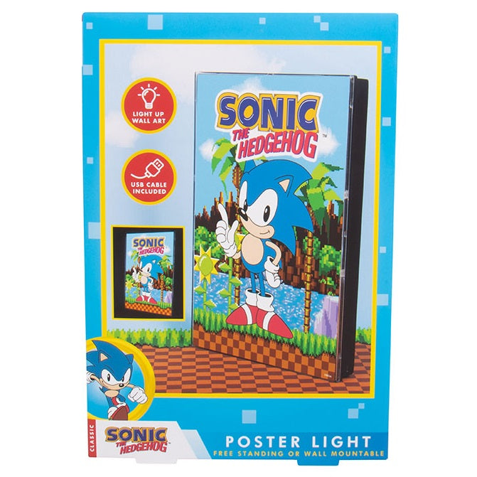 Fizz Lampada Poster Sonic The Hedgehog Led Light Lampada Notturna Da Collezione