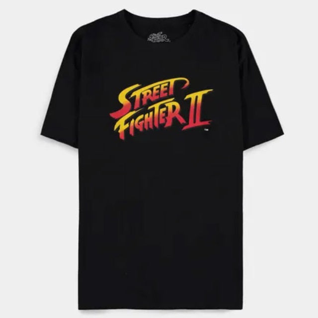 DIFUZED - T-SHIRT: STREET FIGHTER II (M) LOGO GAME VIDEOGAMES VIDEOGIOCO PS4 PS5