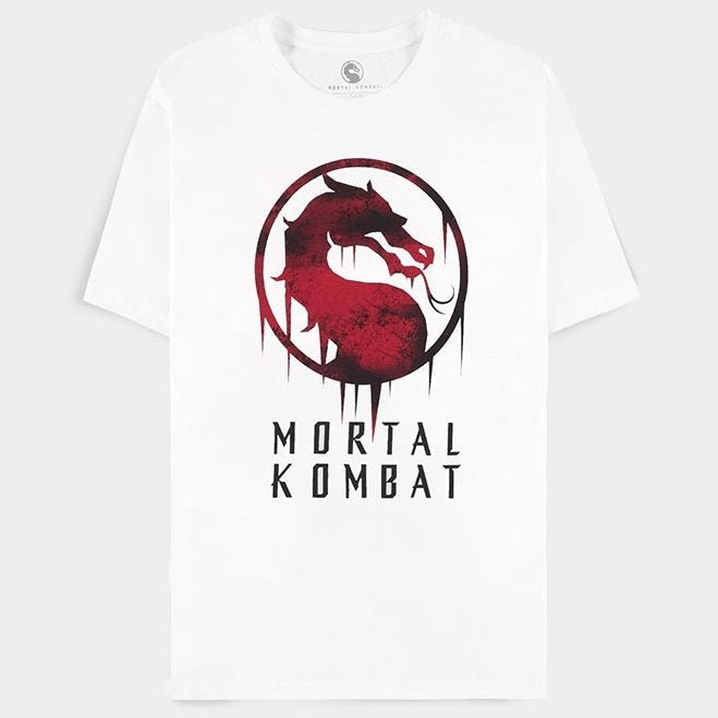 DIFUZED - T-SHIRT: MORTAL KOMBAT (S) MAGLIA LOGO VIDEOGAMES VIDEOGIOCO PS4 PS5