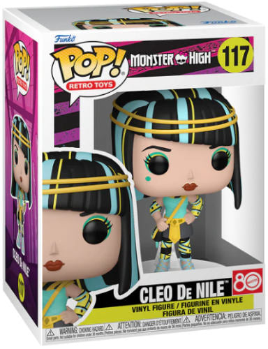 Funko Pop ! Retro Toys Monster High - (117) Cleo De Nile  Figure Cleopatra 9Cm
