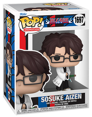Funko Pop ! Animation Bleach - (1697) Aizen Sosuke Figure 9Cm Anime Nuovo