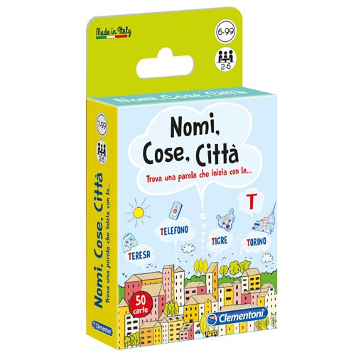 Clementoni Nomi Cose Citta' Deluxe Gioco Societa Da Tavolo Italiano Pocket 7+
