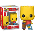 Funko Pop ! Television - The Simpson (1652) Bart W/ Skateboard Vinyl Figure 9Cm