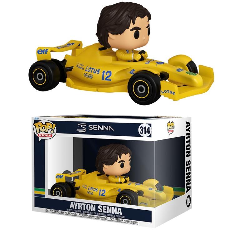 Funko Pop ! Rides Racing F1 - (314) Ayrton Senna Lotus Formula 1 Deluxe 25cm