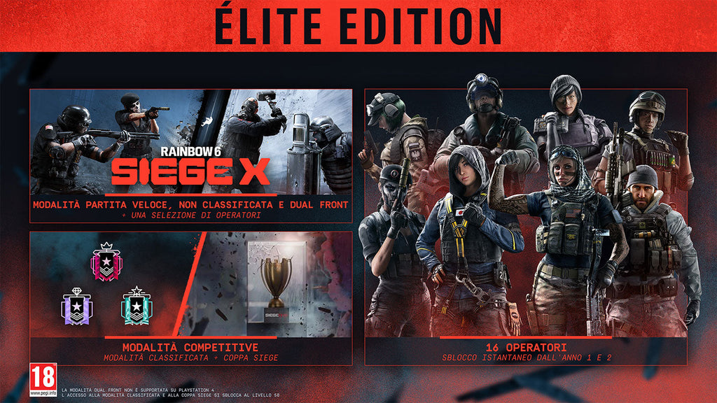Tom Clancy's Rainbow Six Siege X Elite Edition Ps5 Gioco Playstation 5 Ita