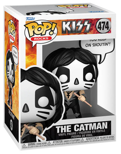 Funko Pop ! Rocks Kiss  - (474) The Catman Rock & Roll All Nite Figure 9cm