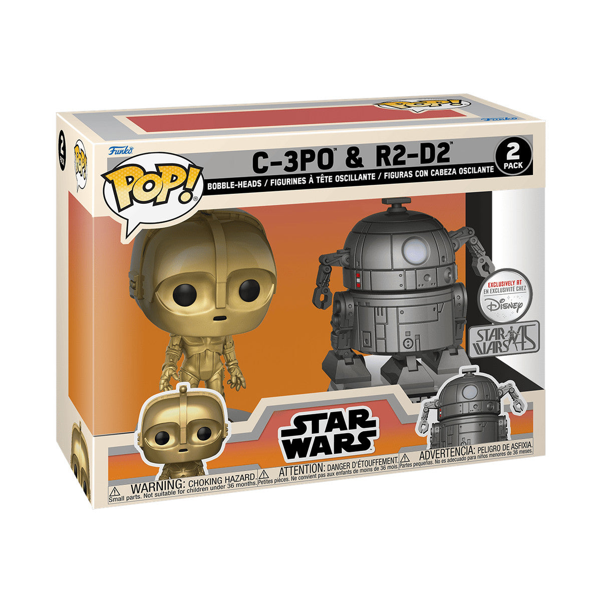 Funko Pop! Star Wars R2-D2 & C-3PO Concept Series (2 -Pack) Vinyl Figure 9Cm