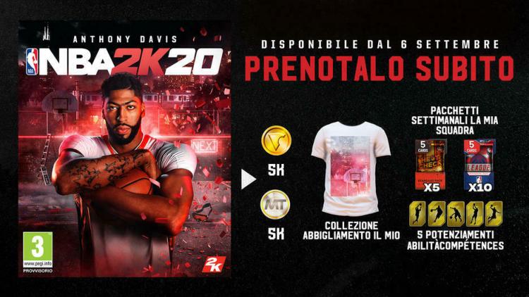 Nba 2K20 Standard Edition Ps4 Videogioco Italiano Copertina Eu Play Station 4