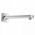 BRACCIO PER SOFFIONE DOCCIA QUADRATO ACCIAIO CON ROSONE CROMATO BAGNO 25CM 59494