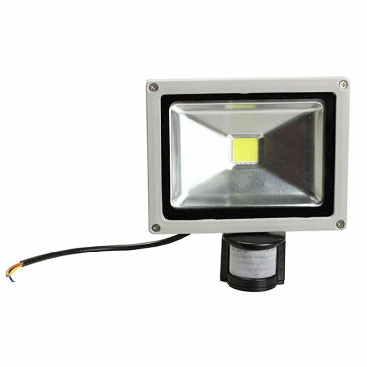 Faro Led 20W Da Esterno Faretto Con Sensore Movimento E Crepuscolare Luce Fredda