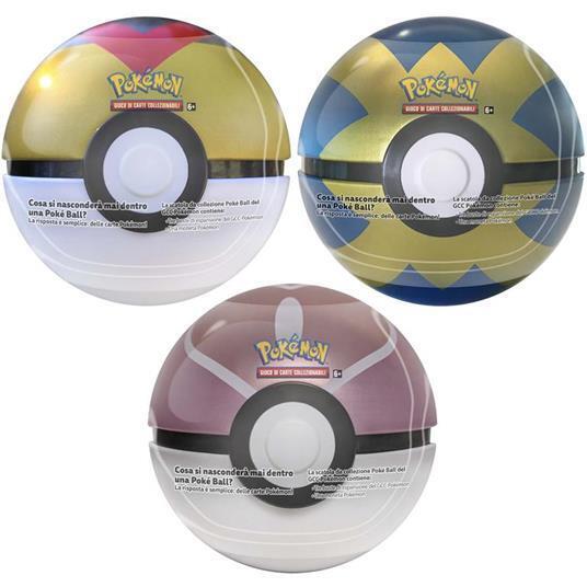 Pokemon - Poké Ball Tin Spring 22 (Rosa/Pink) Tgc Velox Pokeball Gioco Carte Ita