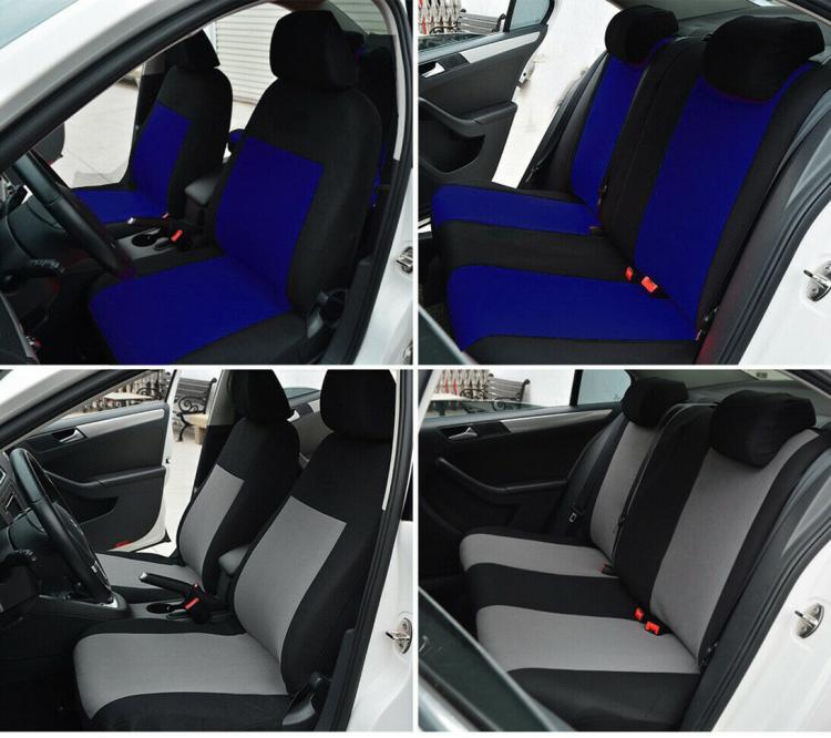 Topdrive | Kit Coprisedili Universali Per Auto Anteriore Posteriore Rosso / Nero