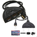 CAVO SWITCH HDMI 1080p 3 PORTE FULL HD TV PRESA MULTIPLA SDOPPIATORE ADATTATORE