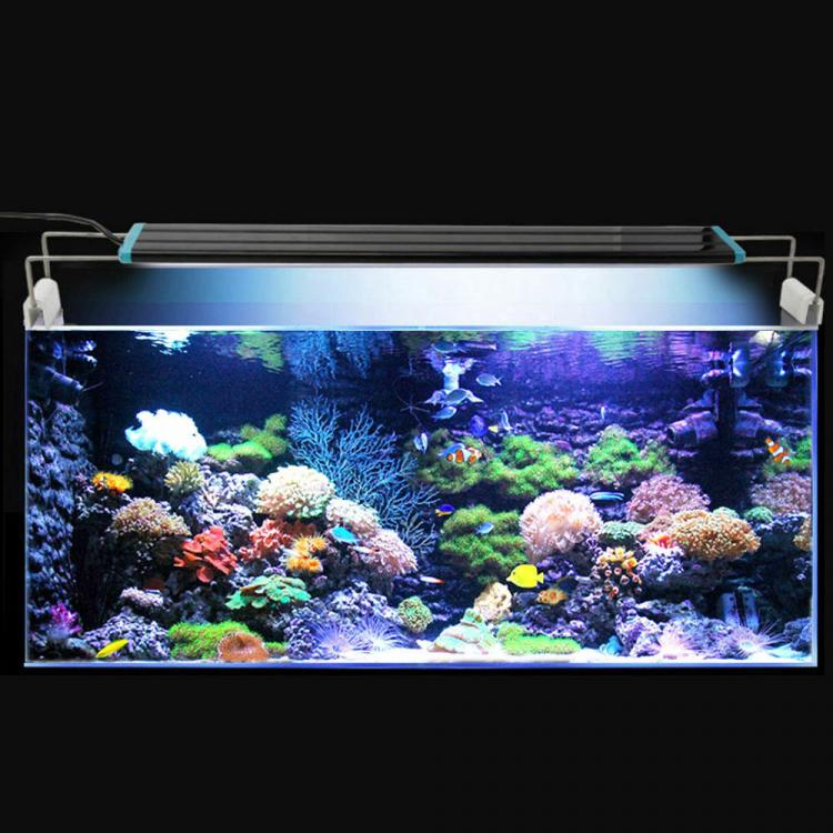 Plafoniera Led Luce Bianca Blu Lampada Per Acquario Barra Da 50 A 60Cm Slim D133