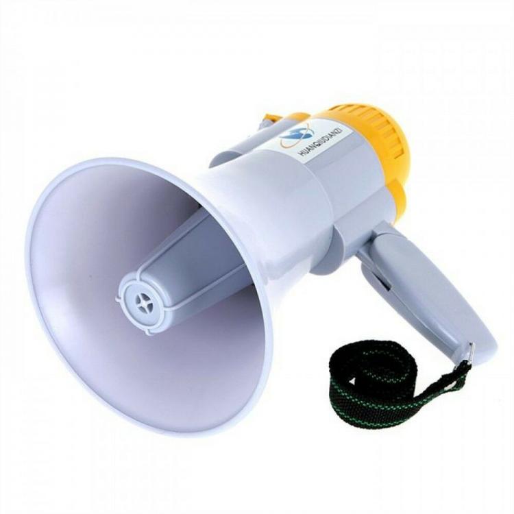 Megafono Grande Portatile Professional Portata 200M Registratore Vocale Musicale