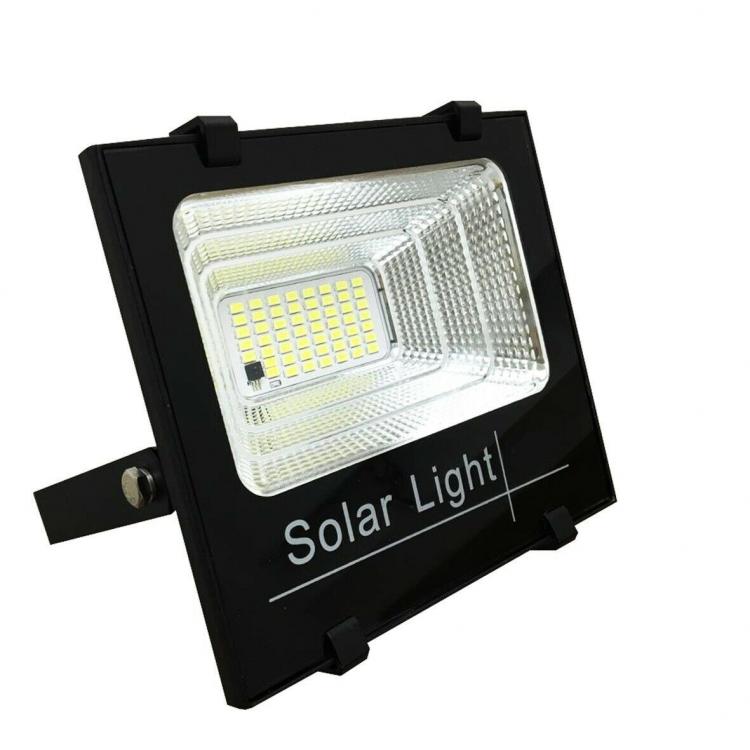 Faro Faretto A Led 400W Smd Con Pannello Solare Sensore Crepuscolare Telecomando
