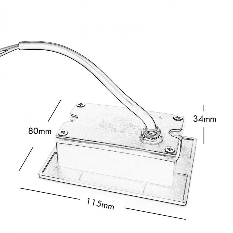Faretto Segnapassi Ip65 Led 3W Incasso Scatola 503 X Scale Giardino 6500K/Grigio