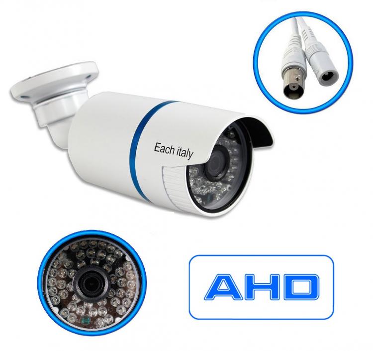 Telecamera AHD Bullet 48 Led 3,6 mm Esterno 4 Mpx 1080P Videosorveglianza