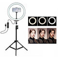 Treppiedi Anello Luminoso Video Luce Led Fotografia Cellulare Selfie Trucco 26Cm