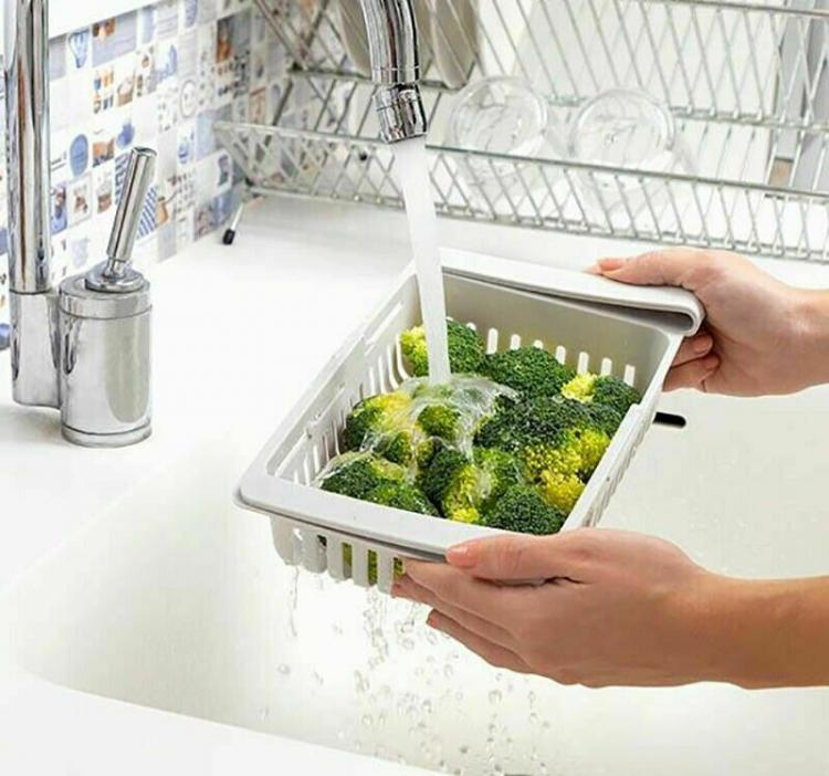 Organizer Frigo Cassetto Contenitore Salvaspazio Cestello A Ripiano Frigorifero