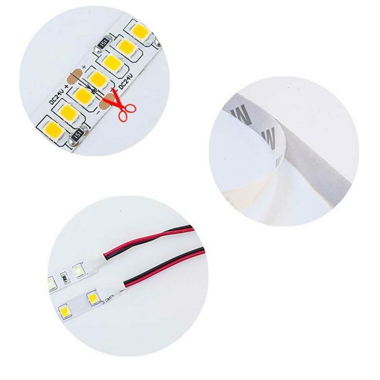 Strip 5M Striscia 600 Led 2835 61W 24V Bobina 5 Mt Biadesiva | Luce Calda 3000K