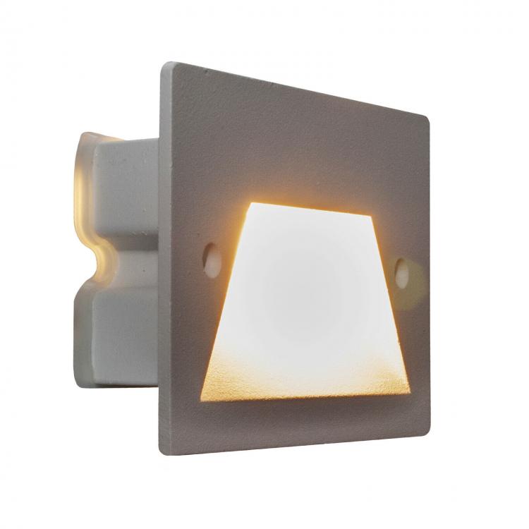Faretto Segnapassi Ip65 Led 3W Incasso Scatola 503 X Scale Giardino 4000K/Grigio