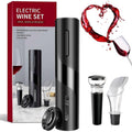 Set Apribottiglie Elettrico Automatico Cavatappi Versatore Apri Bottiglie Vino