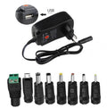 ALIMENTATORE UNIVERSALE CARICABATTERIE PC NOTEBOOK 30W 3v-4.5v-6v-7.5v-9-12v USB