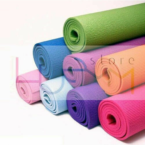 Tappetino Yoga Tappeto Aerobica Fitness Ginnastica Palestra Pilates 3mm Blu