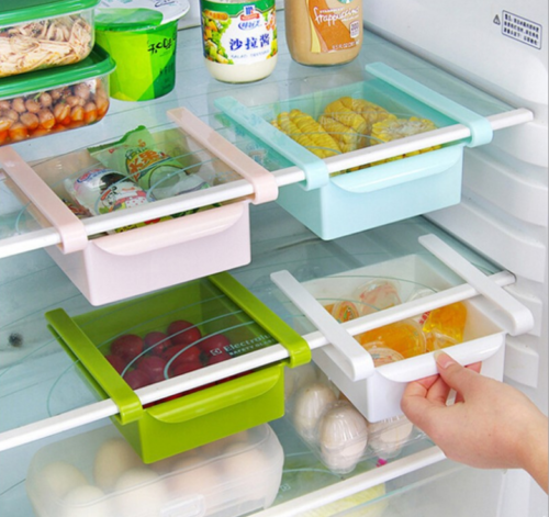 Organizer Frigo Cassetto Contenitore Salvaspazio Cestello A Ripiano Frigorifero